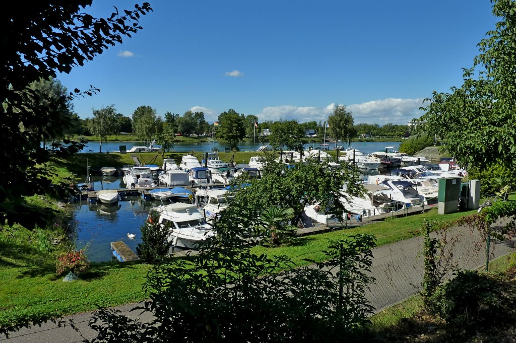 Breisach, der Yachthafen, Juli 2012