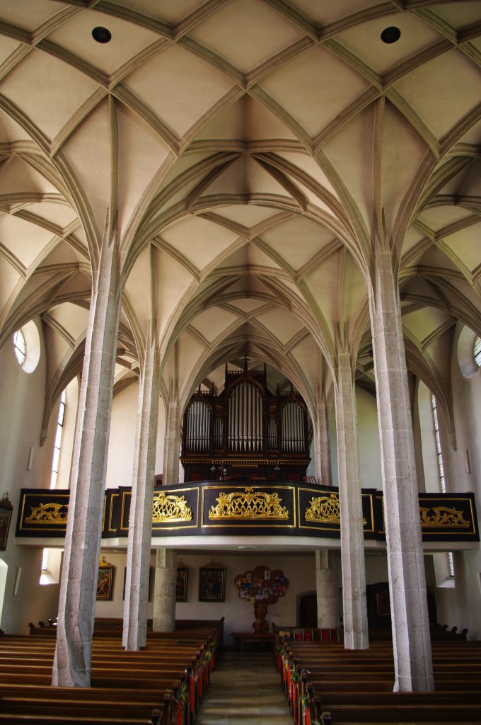 Pettenbach, Pfarrkirche, Orgelempore (05.06.2011)