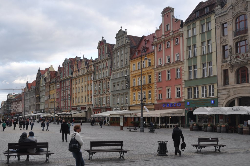 WROCŁAW, 08.10.2012, Marktplatz