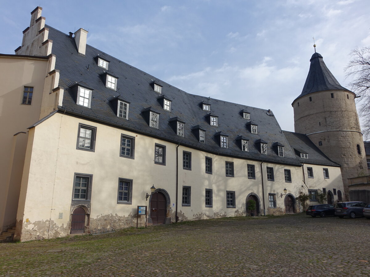 Altenburg, Junkerei und Flasche im Residenzschloss, heute Landesarchiv (31.03.2024)