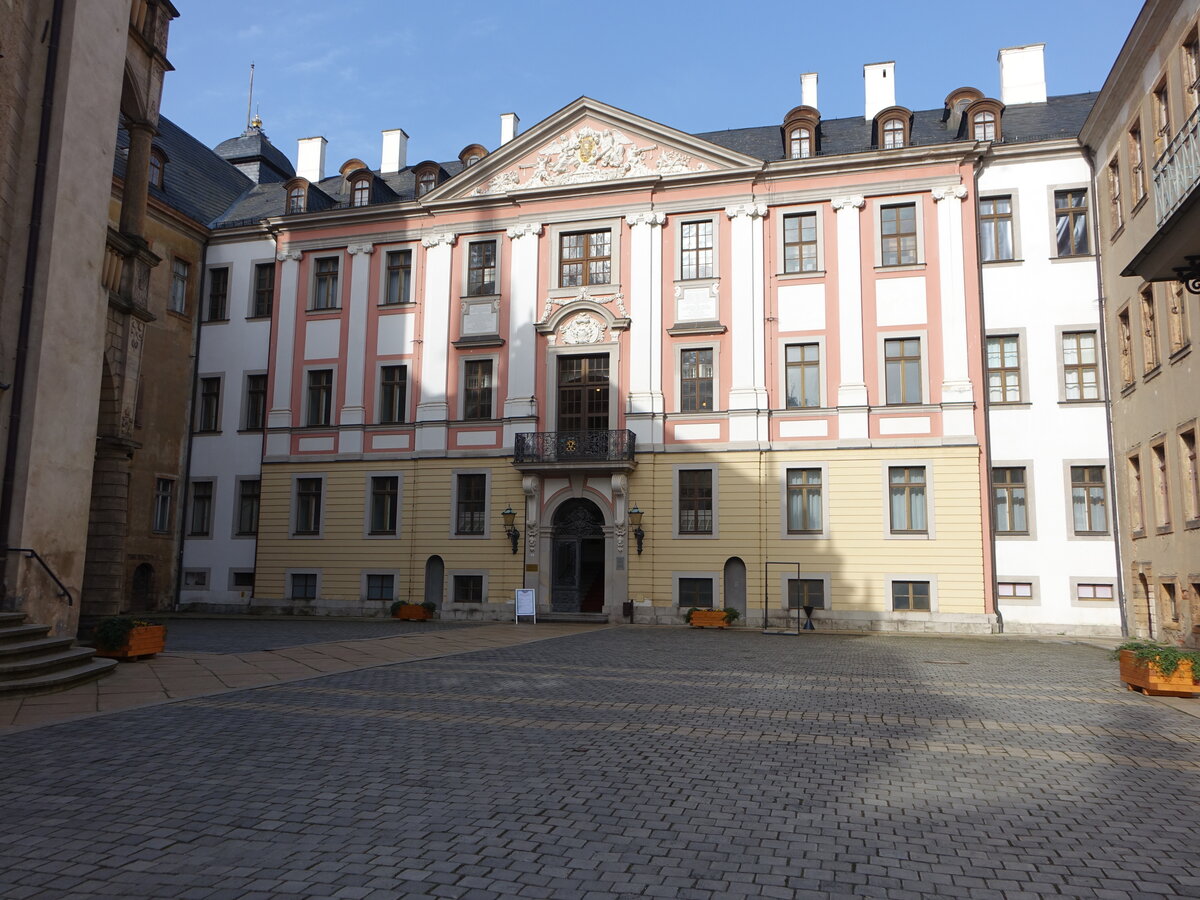 Altenburg, Residenzbau Corps de Logis, erbaut von 1706 bis 1744 (31.03.2024)