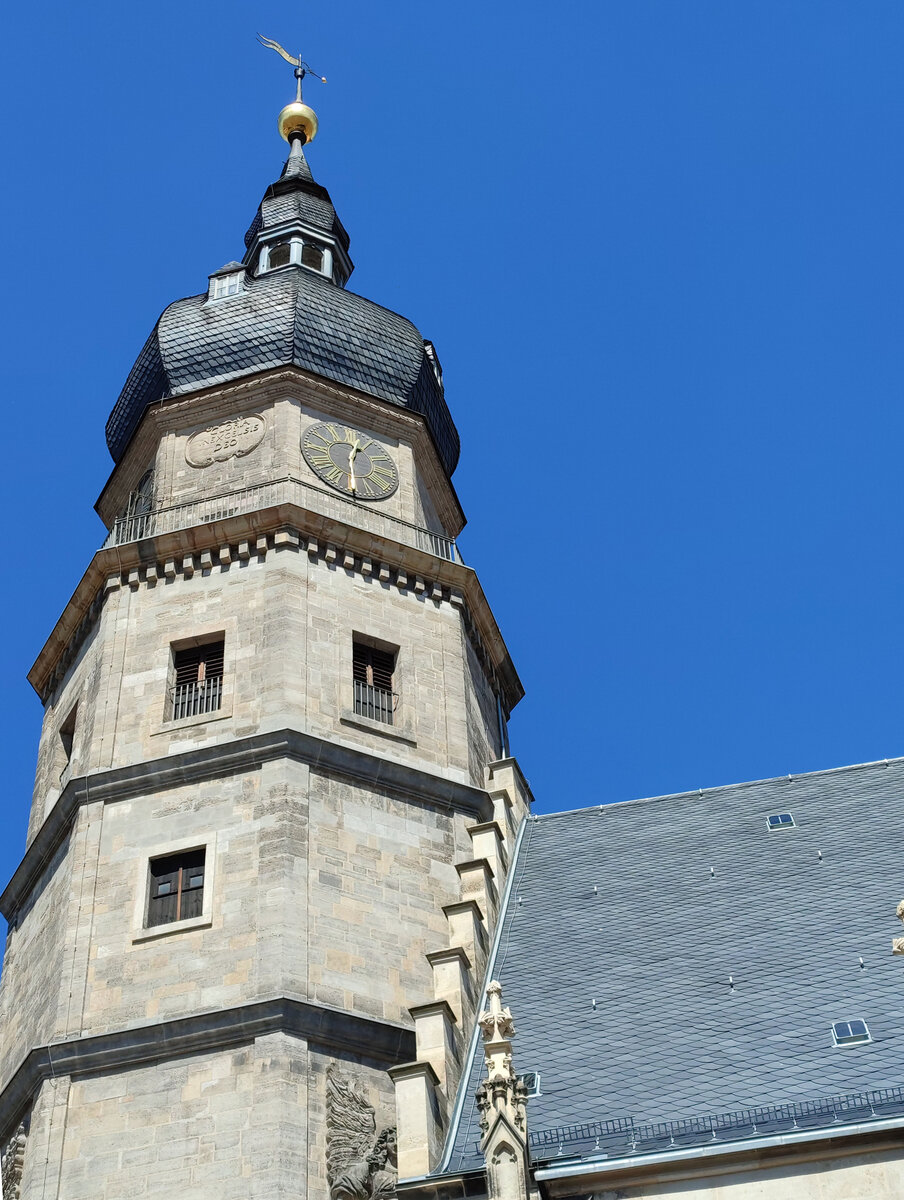 Altenburg in Th�ringen, St.Bartholom�i ist die �lteste Kirche der Stadt. 'Detailansicht der �lteste Kirche, Foto 07.08.22