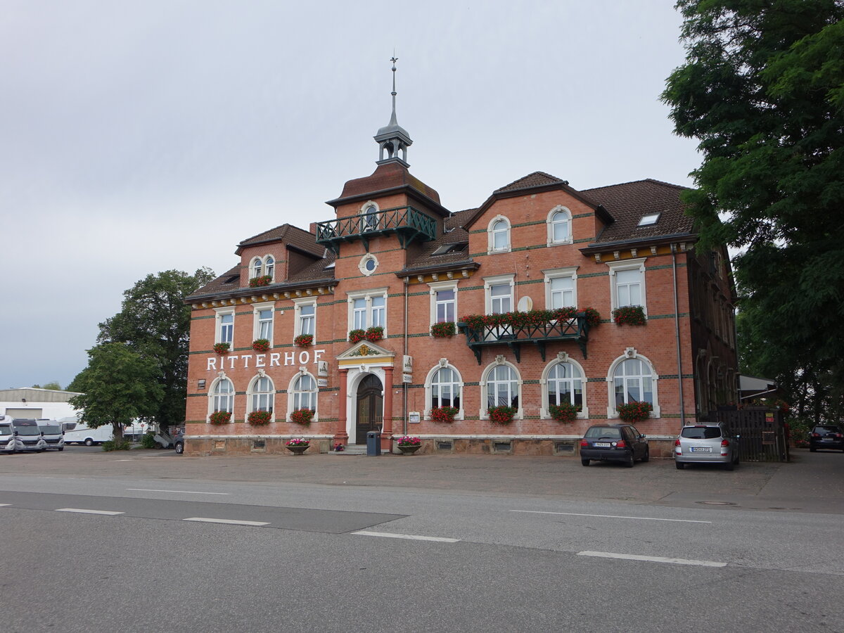 Altmittweida, Gasthof Ritterhof in der Hauptstrae (12.07.2024)