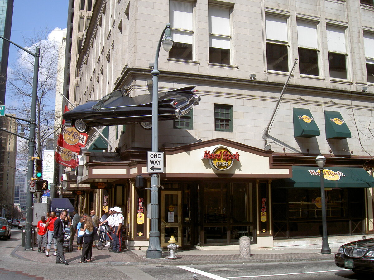 Atlanta, Hard Rock Cafe in der Peachtree Street (11.03.2006)