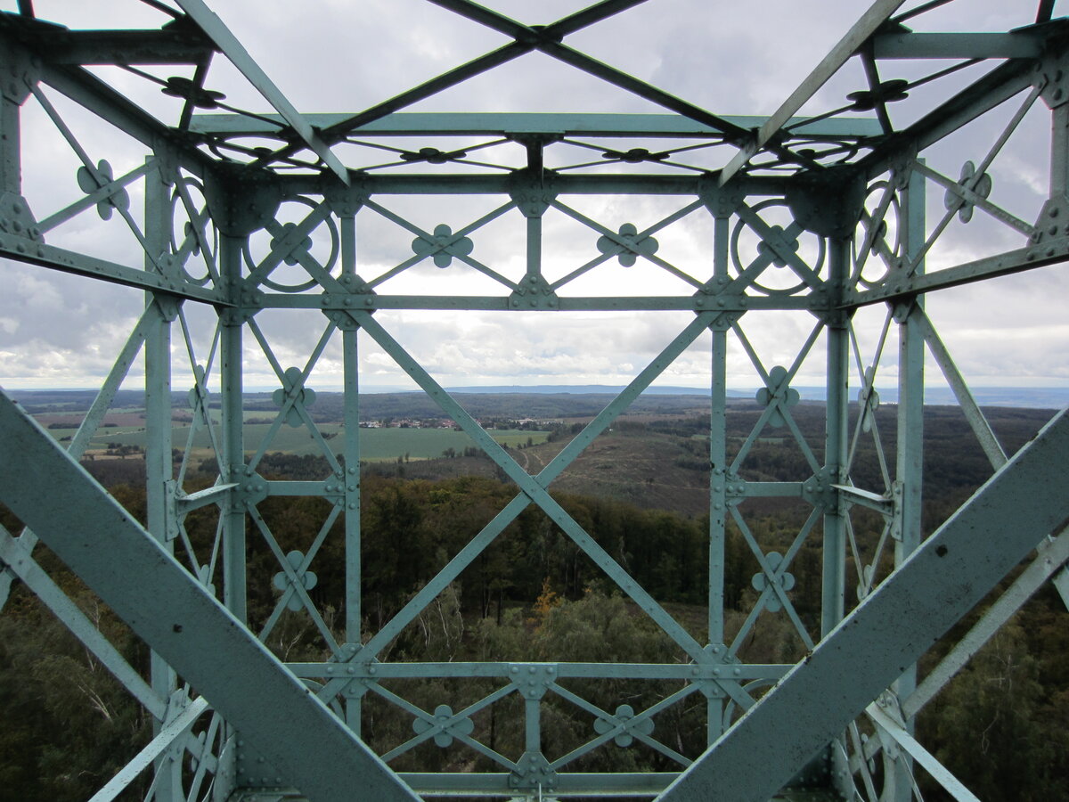 Blick vom  Josephskreuz  auf dem Auerberg im Harz am 01.10.2024.