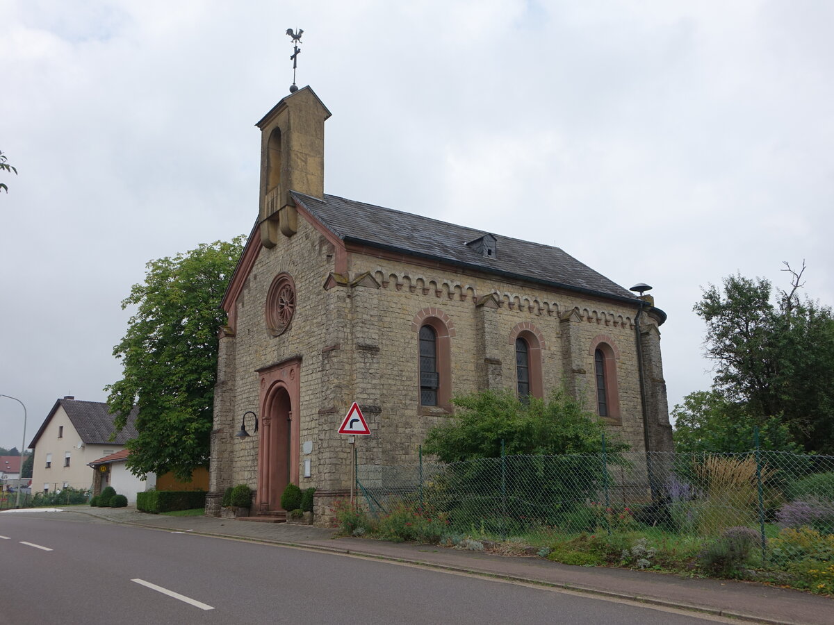 Bschdorf, Pfarrkirche St. Michael, erbaut 1867 (03.08.2024)