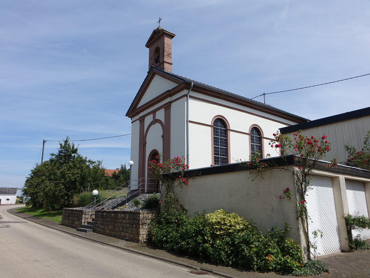 Dittlingen, Kapelle St. Ignatius und St. Celsus, erbaut 1834, renoviert 1963 (03.08.2024)