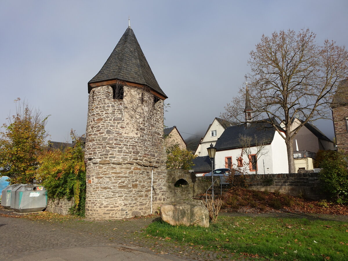Ediger, Unterer Turm, erbaut im 14. Jahrhundert (07.11.2025)