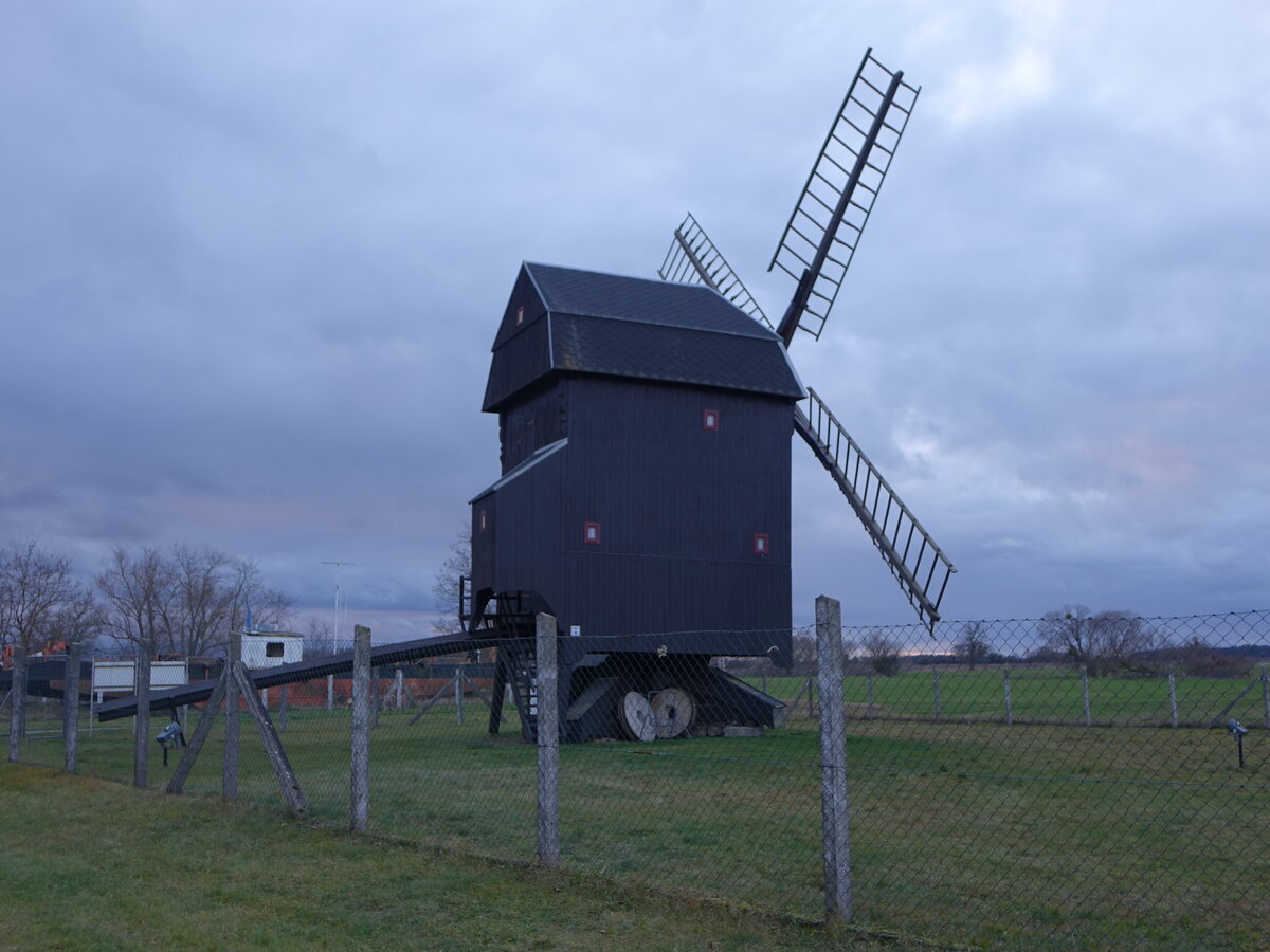 Elster (Elbe), Bockwindmhle von 1867 (16.12.2024)