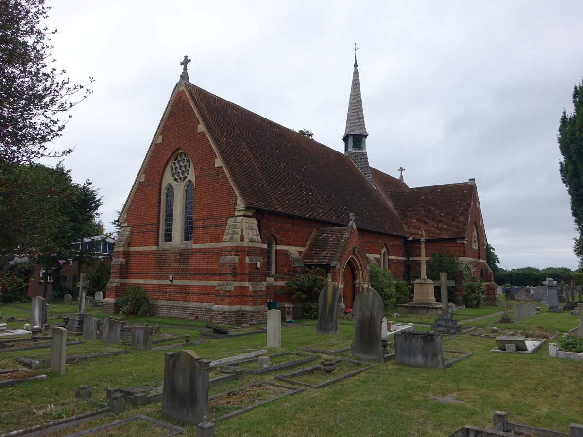 Eton, Pfarrkirche St. John, erbaut 1867 durch den Architekten Arthur William Blomfield (09.09.2024)