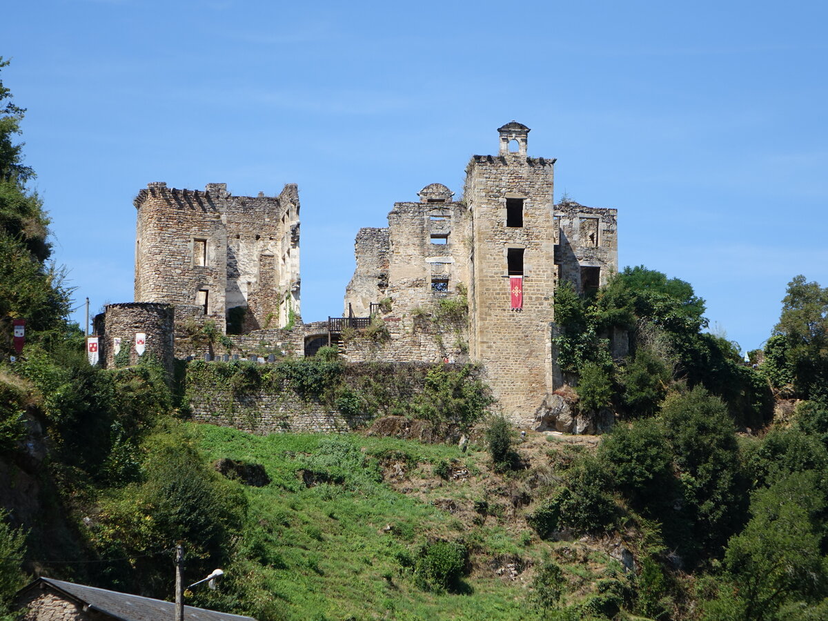 Laguepie, Chateau Lou Viel, erbaut ab 1175, Wiederaufbau im 16. Jahrhundert, Verfall nach 1796 (28.07.2018)