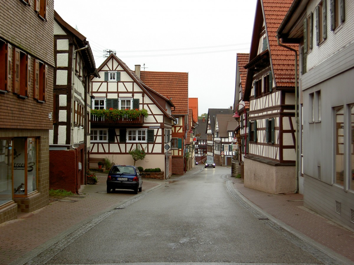 Loffenau, Fachwerkhuser in der Schellengasse (31.08.2014)