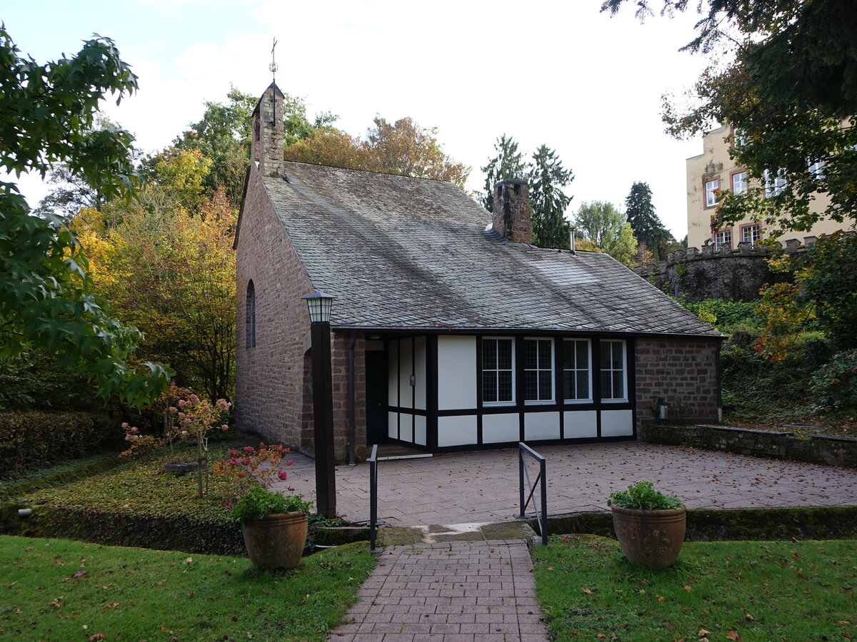Mertesdorf, evangelische St. Johannes Kirche, erbaut von 1956 bis 1958 durch den Architekten Heinrich Otto Vogel (09.10.2025)