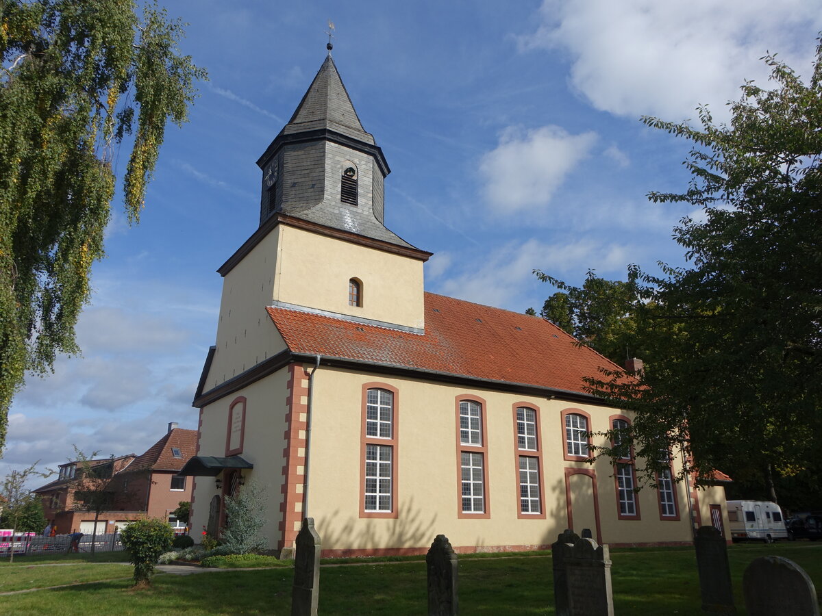 Osterwald, evangelische Barockkirche, erbaut im 18. Jahrhundert (19.09.2025)
