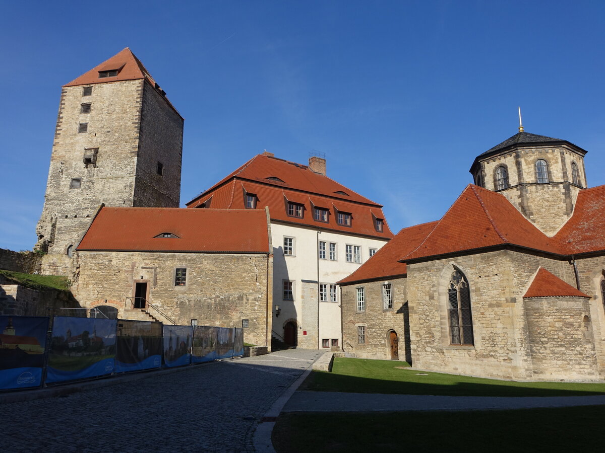 Querfurt, Marterturm, Brauhaus, Frstenhaus und Burgkapelle in der Burg (23.09.2024)