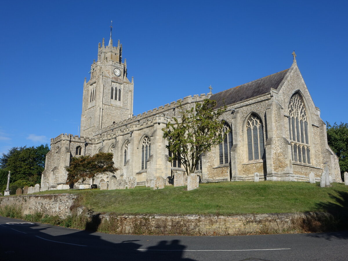 Sutton, Pfarrkirche St. Andrew, erbaut bis 1388 (12.09.2024)