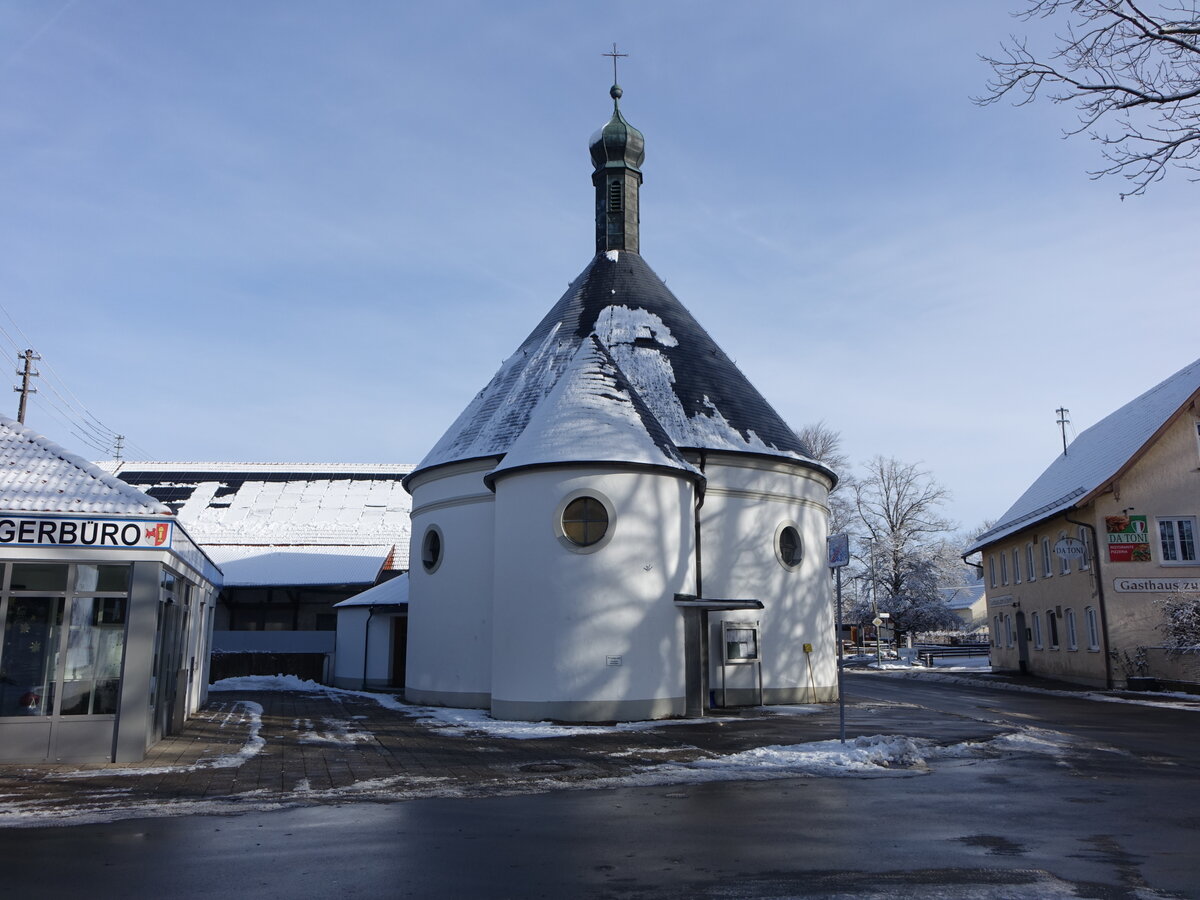 Trunkelsberg, Pfarrkirche St. Stanislaus Kostka, erbaut 1782 (04.01.2025)