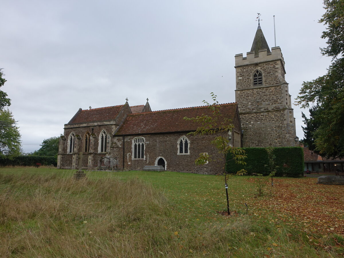 Warfield, Pfarrkirche St. Michael, erbaut im 15. Jahrhundert (09.09.2024)