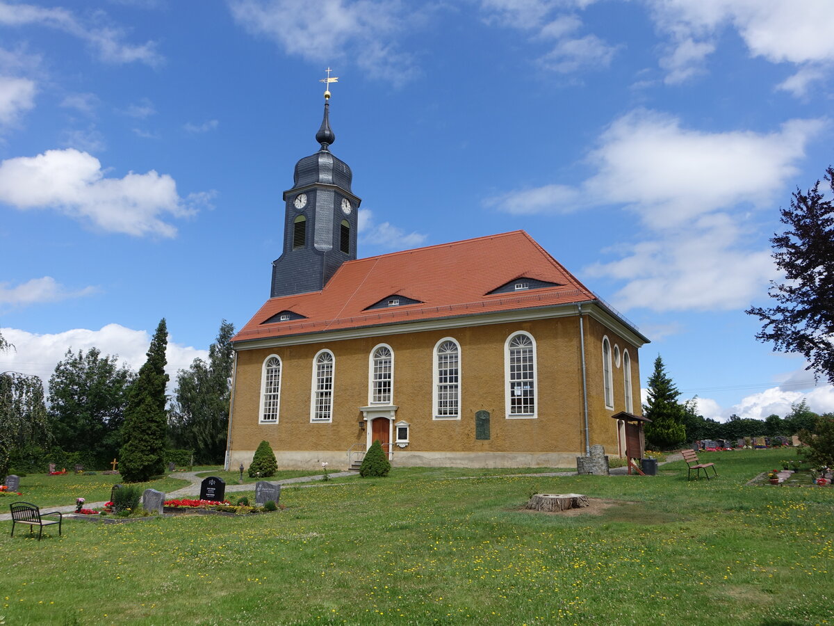 Wendischbora, evangelische Kirche, erbaut von 1833 bis 1834 (13.07.2024)