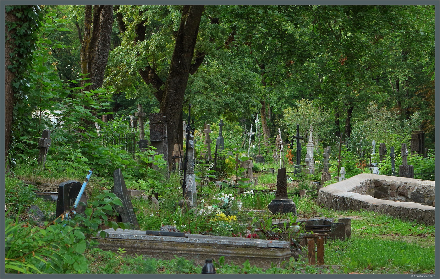 Der katholische Friedhof von iauliai entstand ab etwa 1800 als Pfarrfriedhof der nahegelegenen Kathedrale St. Peter und Paul. (28.08.2024)