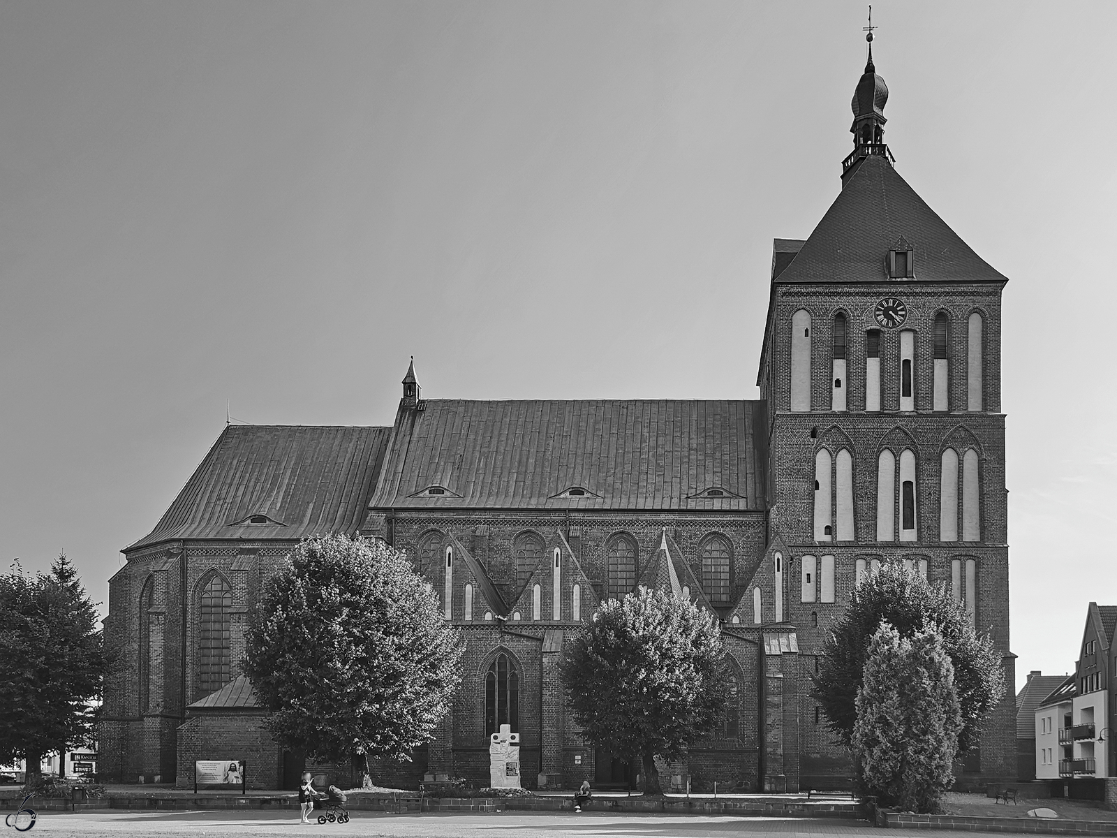 Die Kathedrale Mari Unbefleckte Empfngnis (polnisch Katedra Niepokalanego Poczęcia Najświętszej Maryi Panny w Koszalinie) wurde zwischen 1300 und 1333 als dreischiffige Basilika im Stil der Backsteingotik erbaut. (September 2024)