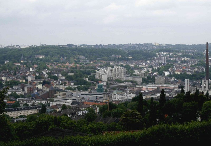 Blick auf Wuppertal-Barmen.