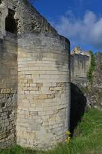 Rundgang durch die Hhenburgruine in Valkenburg, gebaut um das Jahr 1115, zerstrt durch Niederlndische Truppen im Jahr 1672, und nicht wieder Aufgebaut.