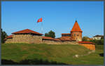 Die Burg Kaunas liegt unweit der Mndung des Flusses Neris in die Memel.