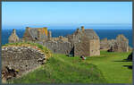 Der �stliche Teil von Dunnottar Castle besteht aus dem Palais, dem Silver House und der Kapelle.