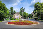 Theaterplatz vor dem Deutschen Theater in Gttingen.