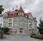 Bergen auf Rgen - Rathaus von Bergen im Juni 2024