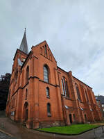 Die katholische Sankt-Marien-Kirche in Flensburg wurde zwischen 1898 und 1900 im neugotischen Stil bebaut.