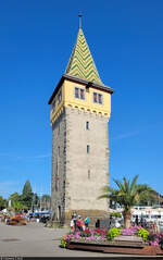 Ragt schon etwa 900 Jahre ber den Lindauer Hafen: der 35 Meter hohe Mangturm.