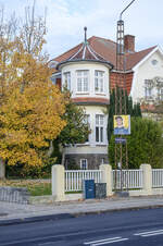 Jugendstilhaus aus der deutschen Kaiserzeit in der nordschleswigschen Stadt S�nderborg, die bis 1920 deutsch war und Sonderburg hie�.