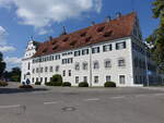 Tannheim, altes Schloss, ehemaliger Pfleghof des Kloster Ochsenhausen, erbaut von 1696 bis 1698 durch den Baumeister Franz Beer (15.08.2024)