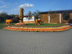 Feldkirch im Markgrflerland, Krbiskunst auf dem Bohrerhof, Okt.2010