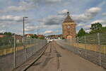 Die Pliensaubrcke und der Pliensauturm am 04.05.2024.