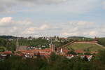 Die  Skyline  der Stadt Esslingen am Neckar am 04.05.2024.