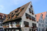 Das Hotel Schiefes Haus in Ulm in der  Schwrhausgasse am 20.