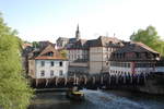 Bamberg, die Geyerswrthbrcke ber die Regnitz, von der Oberen Brcke aus gesehen.