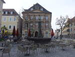 Bayreuth, Hofapotheke und Reiterbrunnen am Sternplatz (10.03.2026)