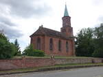 Parey, evangelische Kirche, neugotische Saalkirche von 1831 (07.07.2025)