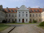 Schloss Frstenberg, dreiflgeliger Barockbau mit Rokokodekor, erbaut von 1741 und 1752 als Witwensitz der Mecklenburg-Strelitzer Herzogin Dorothea Sophie (19.09.2012)