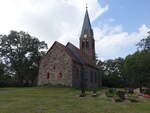 Borgisdorf, evangelische Kirche, sp�tromanische Feldsteinkirche, erbaut im 13.