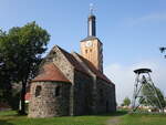 Werbig, evangelische Kirche, sp�tromanische Feldsteinkirche, erbaut im 13.