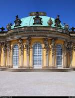 Potsdam: Detailblick auf Schloss Sanssouci (dt.