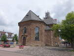 Bad Arolsen, evangelische Stadtkirche, erbaut von 1735 bis 1787 nach Plnen von Julius Ludwig Rothweil (31.05.2024)