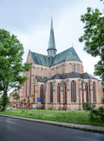 Das Doberaner M�nster in Mecklenburg geh�rt zu den wichtigsten hochgotischen Backsteinbauten im Ostseeraum entlang der Europ�ischen Route der Backsteingotik.