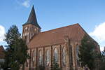 Die St.-Marien-Kirche (auch Marienkirche) in Pasewalk am 04.