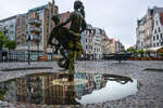 Brunnen der Lebensfreude vor dem Universit�tsplatz in der Hansestadt Rostock.